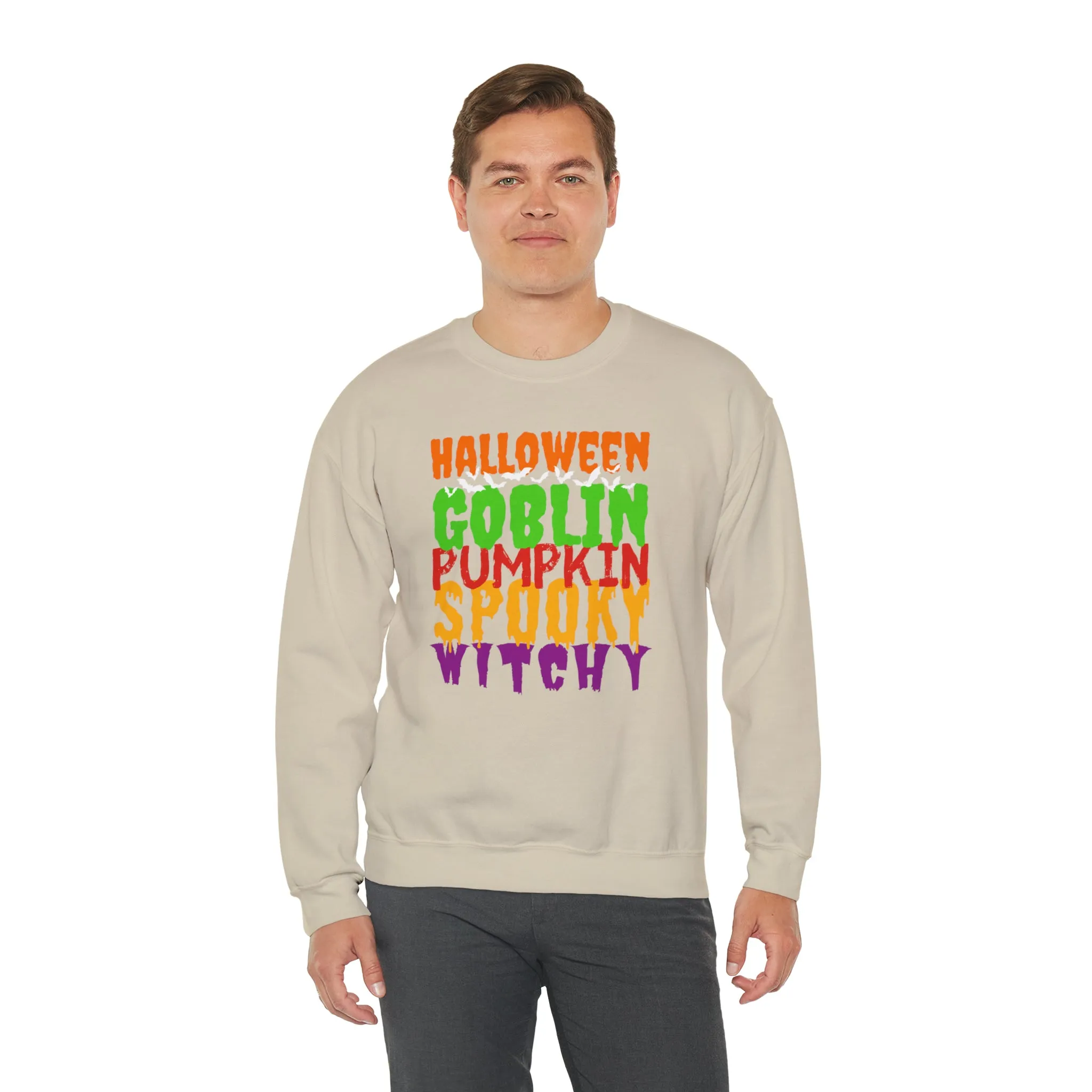 Halloween Spooky Goblin Sweatshirt, Scary Pumpkin Sweatshirt , Funny Halloween Sweatshirt, Women's Funny Season Shirt