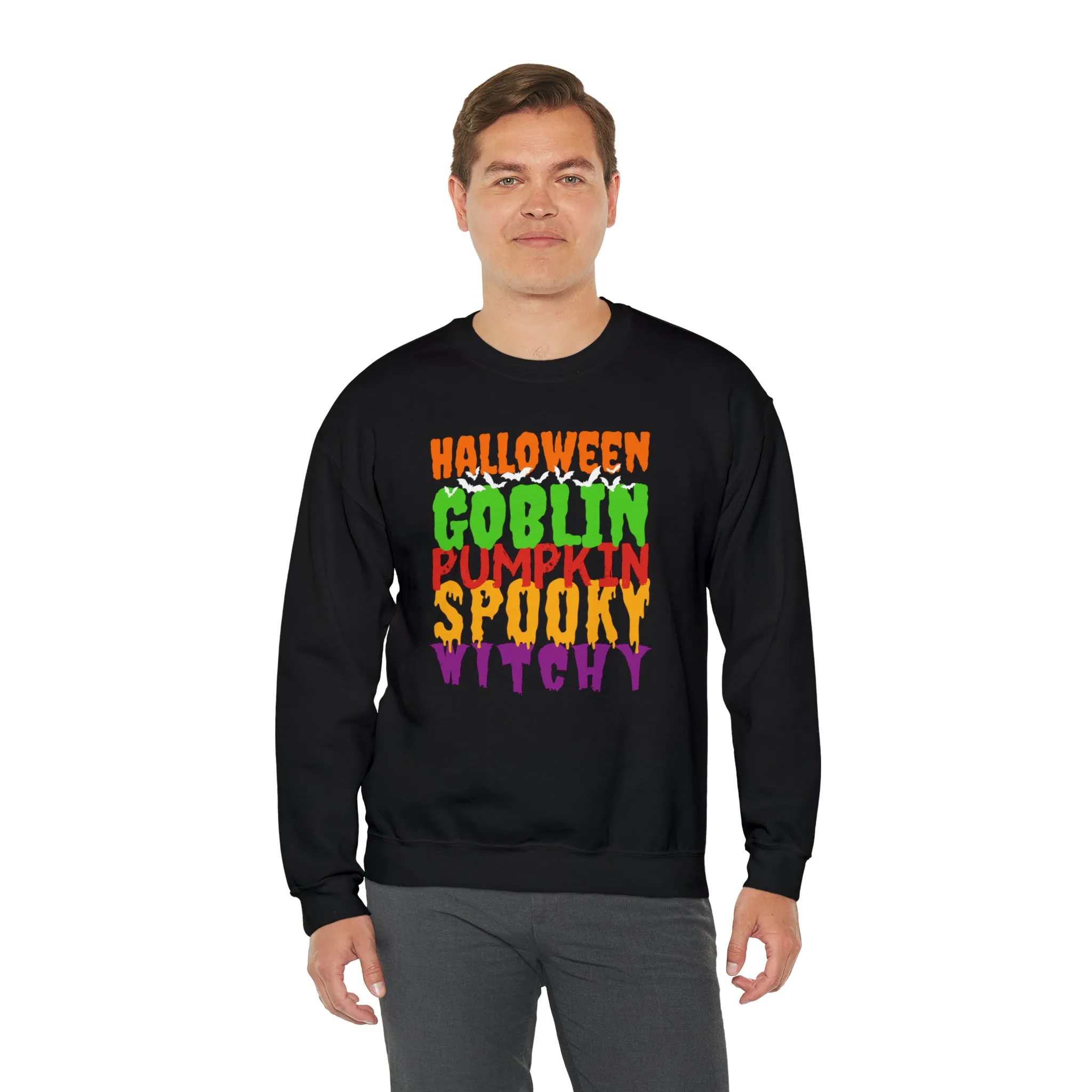 Halloween Spooky Goblin Sweatshirt, Scary Pumpkin Sweatshirt , Funny Halloween Sweatshirt, Women's Funny Season Shirt