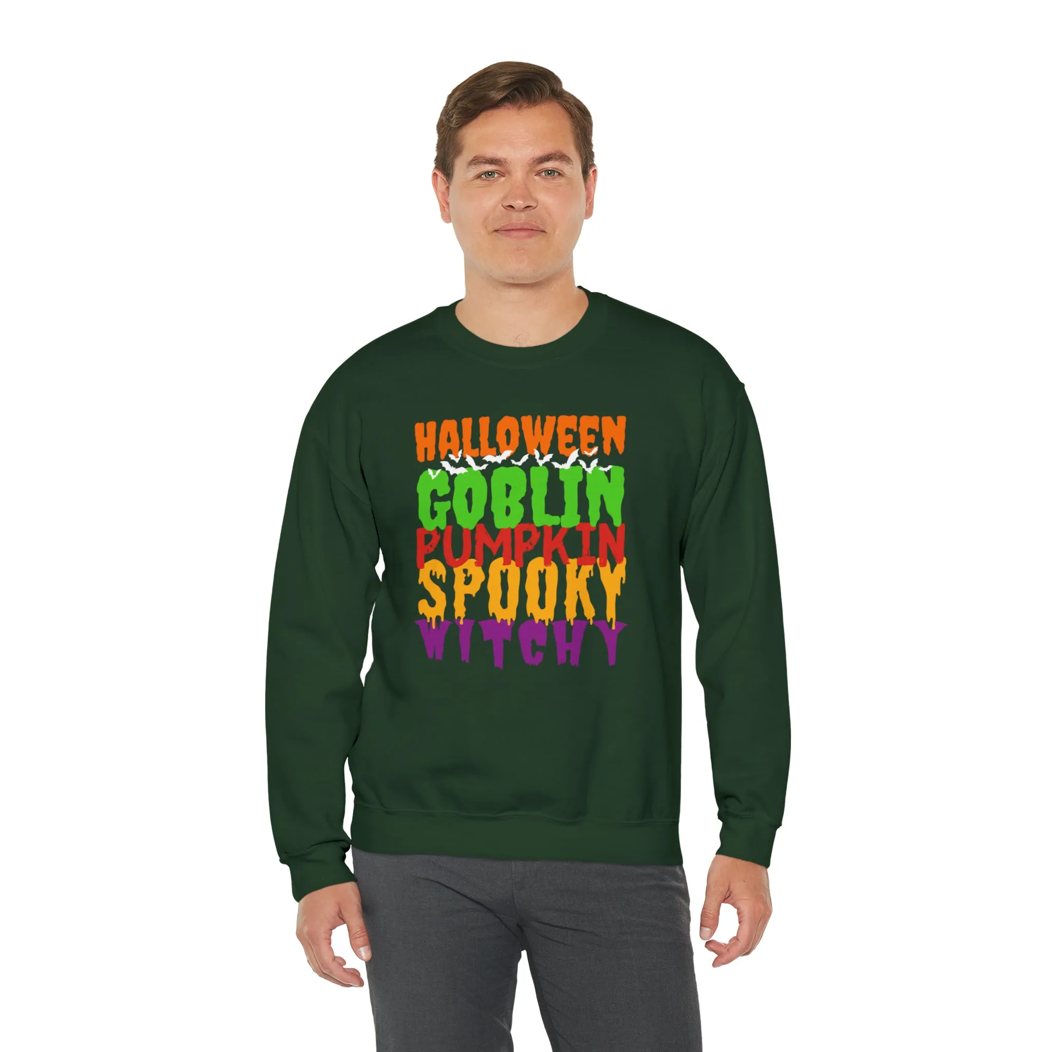 Halloween Spooky Goblin Sweatshirt, Scary Pumpkin Sweatshirt , Funny Halloween Sweatshirt, Women's Funny Season Shirt