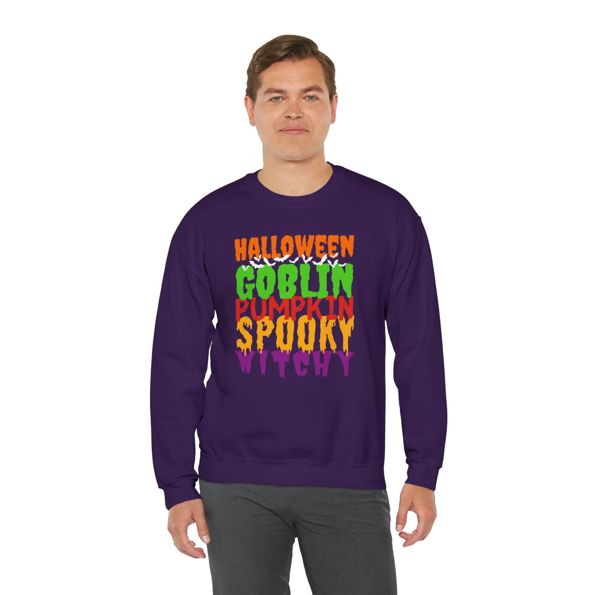 Halloween Spooky Goblin Sweatshirt, Scary Pumpkin Sweatshirt , Funny Halloween Sweatshirt, Women's Funny Season Shirt