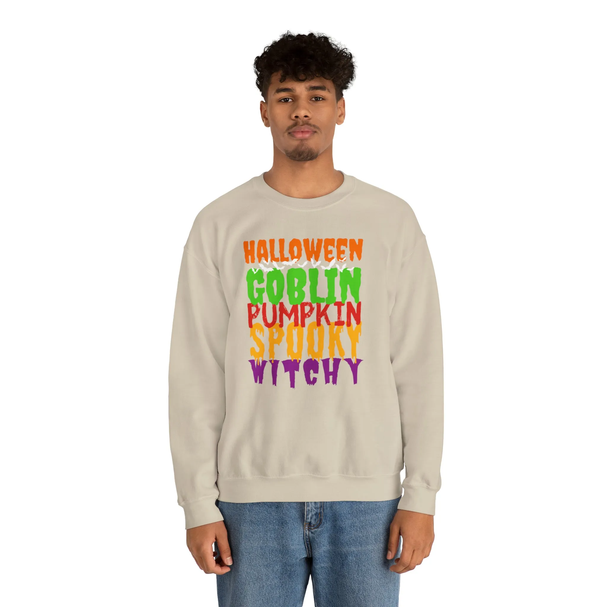 Halloween Spooky Goblin Sweatshirt, Scary Pumpkin Sweatshirt , Funny Halloween Sweatshirt, Women's Funny Season Shirt