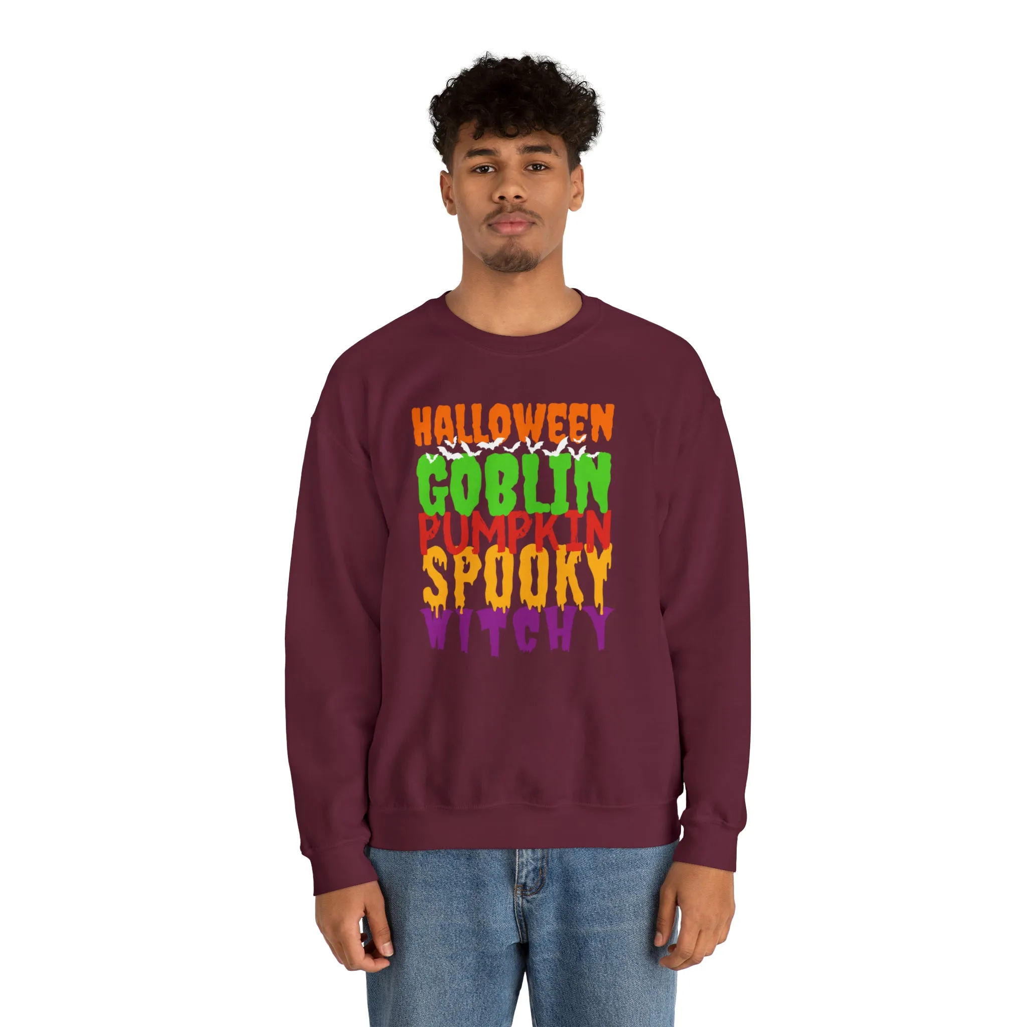 Halloween Spooky Goblin Sweatshirt, Scary Pumpkin Sweatshirt , Funny Halloween Sweatshirt, Women's Funny Season Shirt