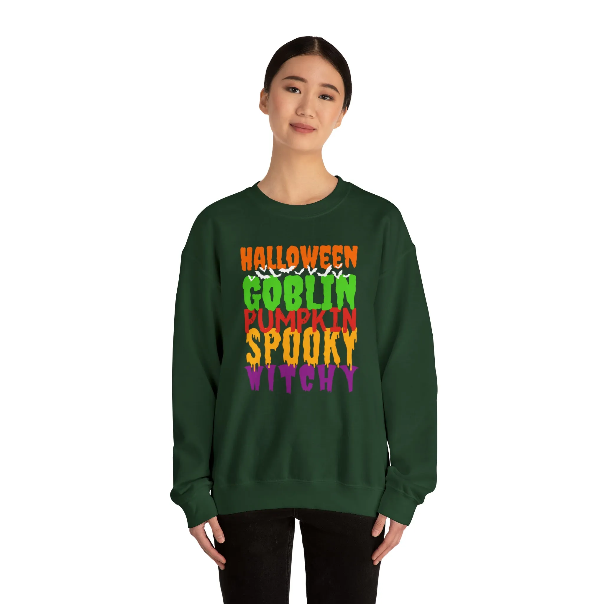 Halloween Spooky Goblin Sweatshirt, Scary Pumpkin Sweatshirt , Funny Halloween Sweatshirt, Women's Funny Season Shirt