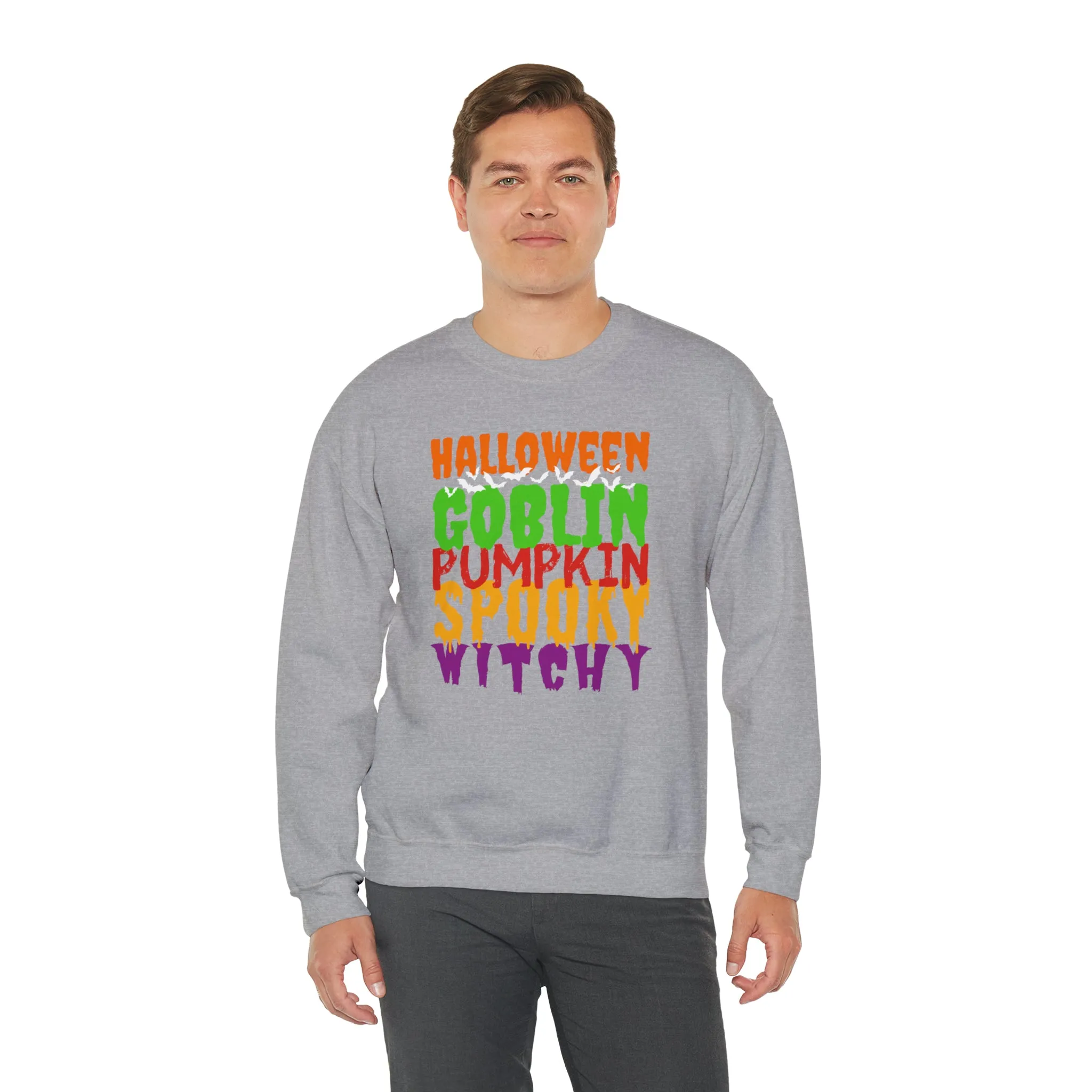 Halloween Spooky Goblin Sweatshirt, Scary Pumpkin Sweatshirt , Funny Halloween Sweatshirt, Women's Funny Season Shirt
