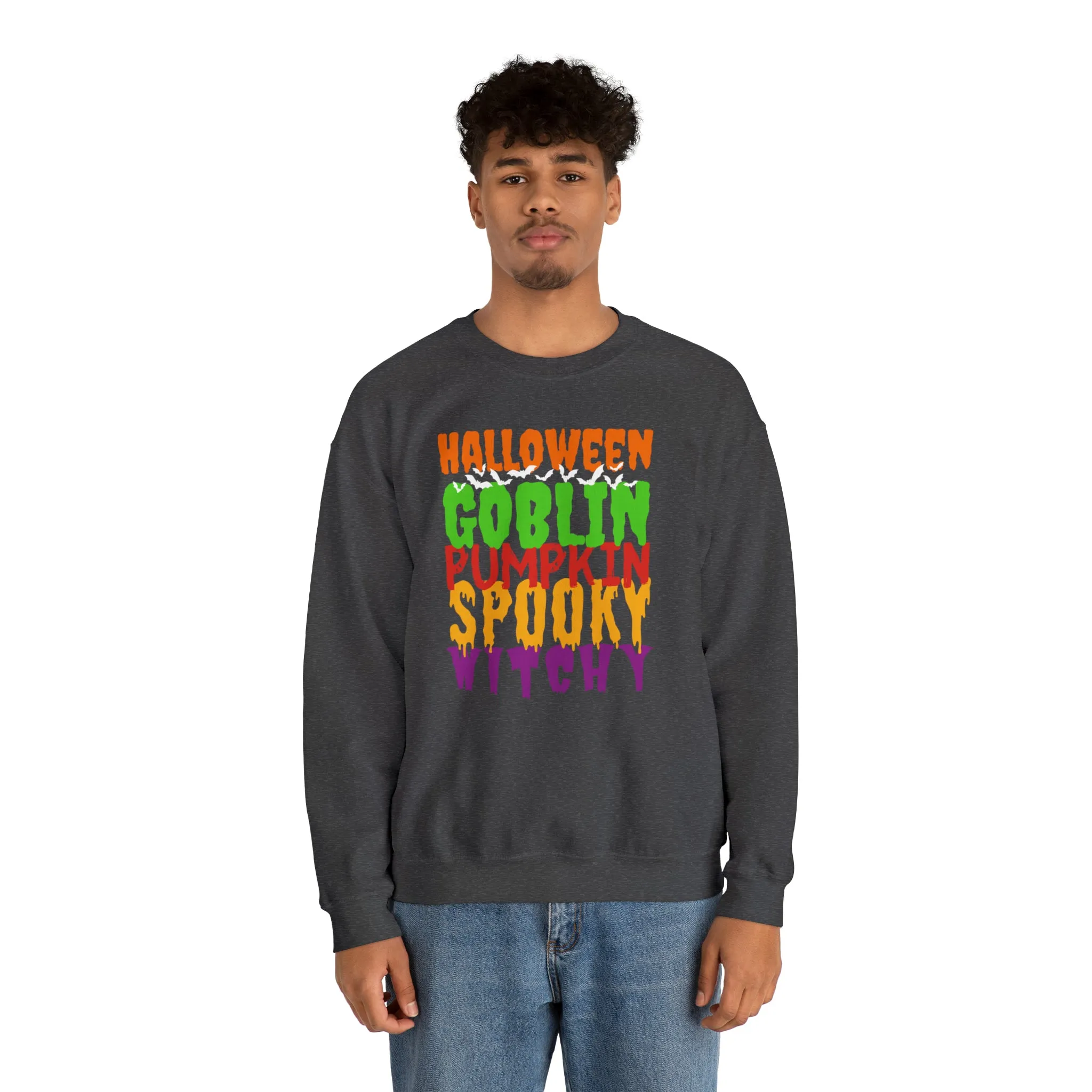 Halloween Spooky Goblin Sweatshirt, Scary Pumpkin Sweatshirt , Funny Halloween Sweatshirt, Women's Funny Season Shirt