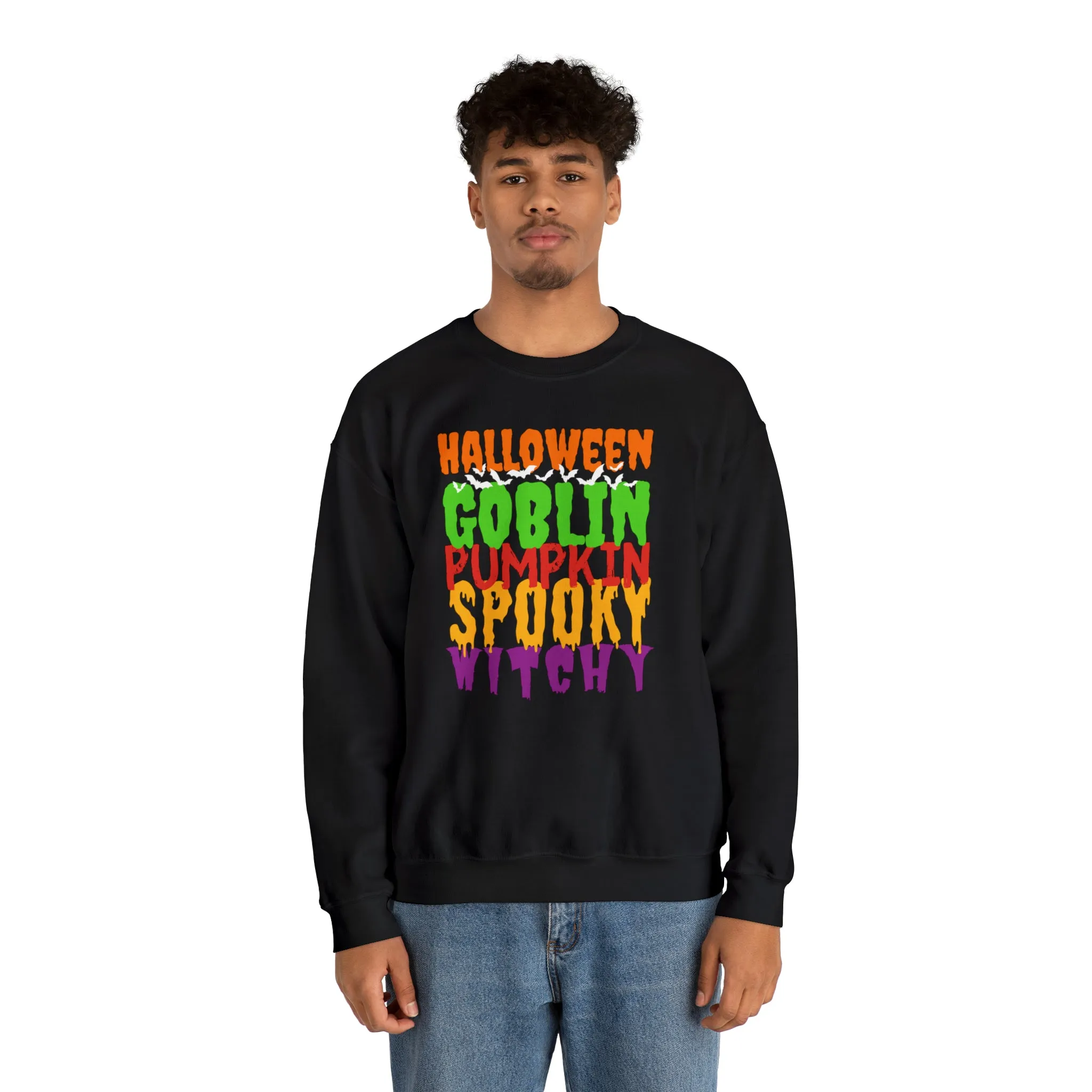 Halloween Spooky Goblin Sweatshirt, Scary Pumpkin Sweatshirt , Funny Halloween Sweatshirt, Women's Funny Season Shirt