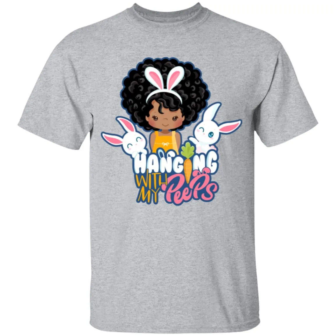 Hanging With My Peeps Youth 5.3 oz 100% Cotton T-Shirt