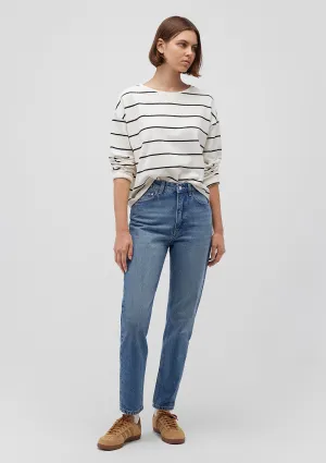Happy Mid Shaded Denim Jean Pants