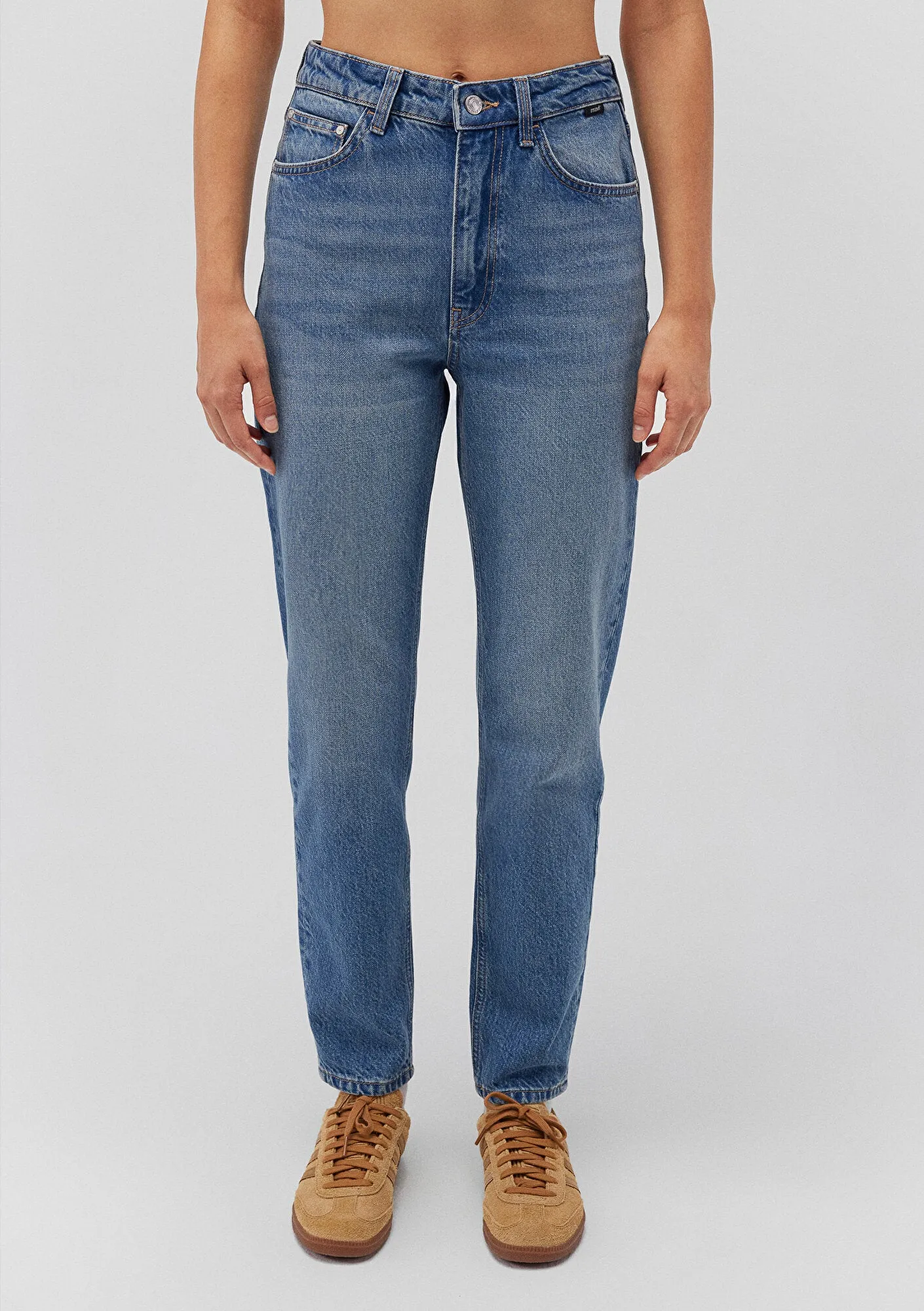 Happy Mid Shaded Denim Jean Pants