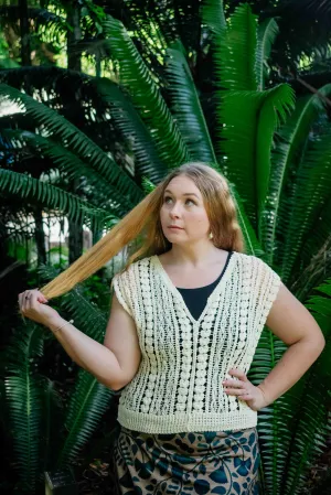 Harper Top - Vest Cream