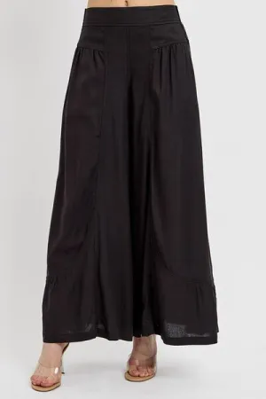 Hazel Blues® |  RISEN Shirring Detail Wide Leg Pants