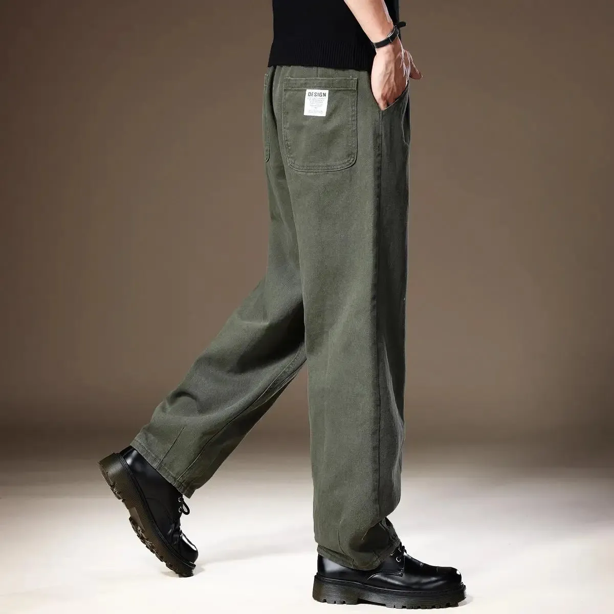 Herren Cargo Cargohosen für den Winter: Rechte Casual Hosen
