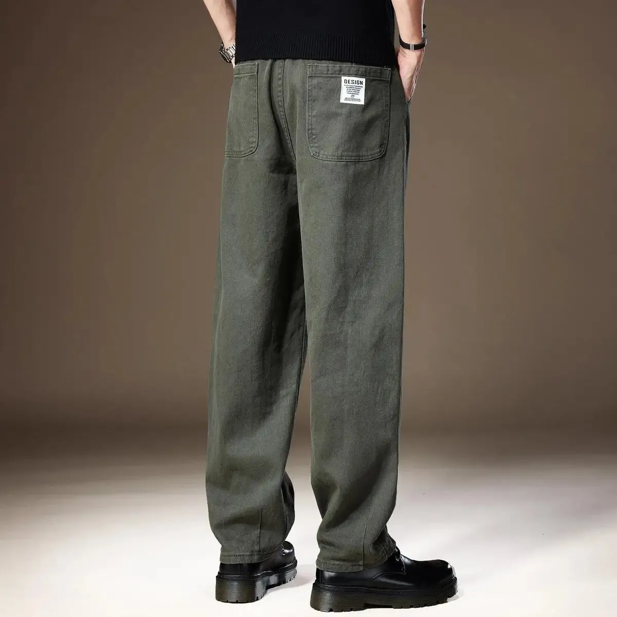 Herren Cargo Cargohosen für den Winter: Rechte Casual Hosen