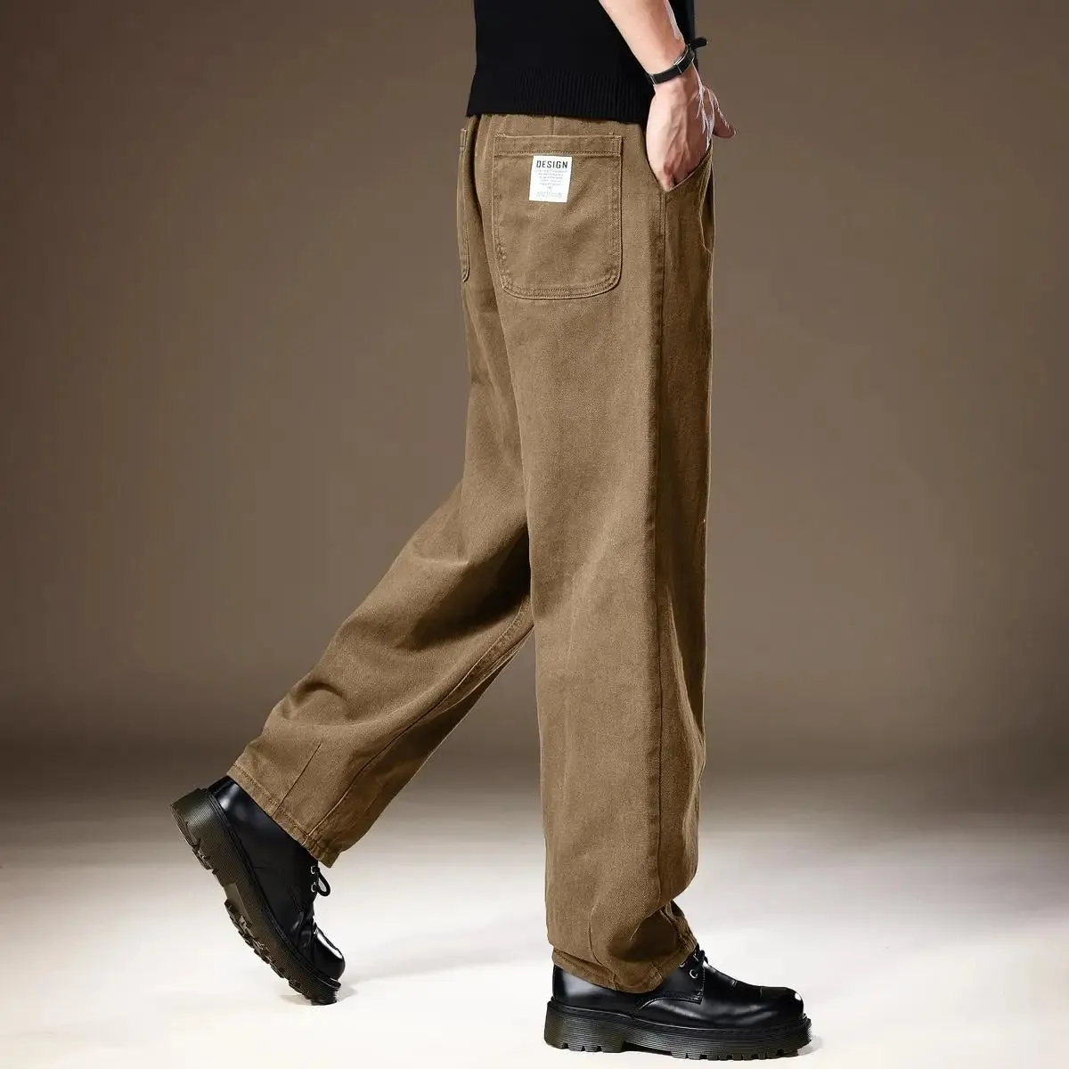 Herren Cargo Cargohosen für den Winter: Rechte Casual Hosen
