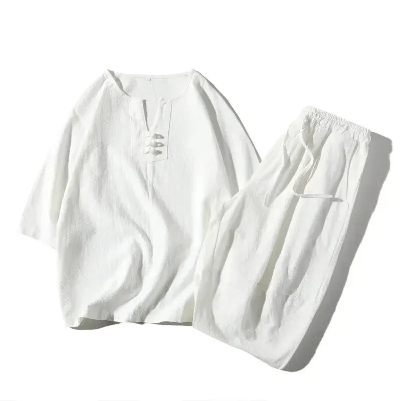 Herren Leinen Tang Anzug: Stil & Komfort