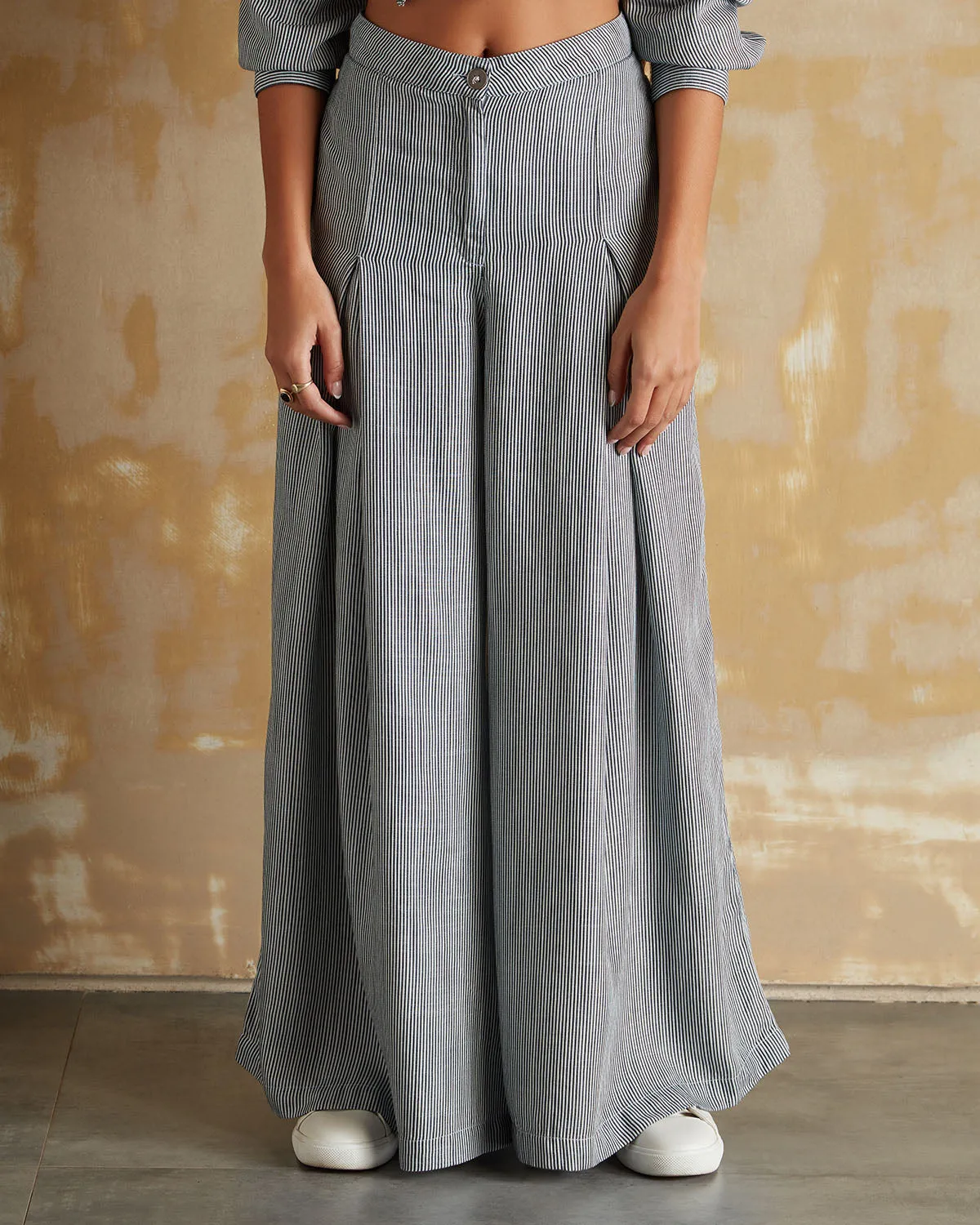 High Tide Pleated Wide-Legged Pants