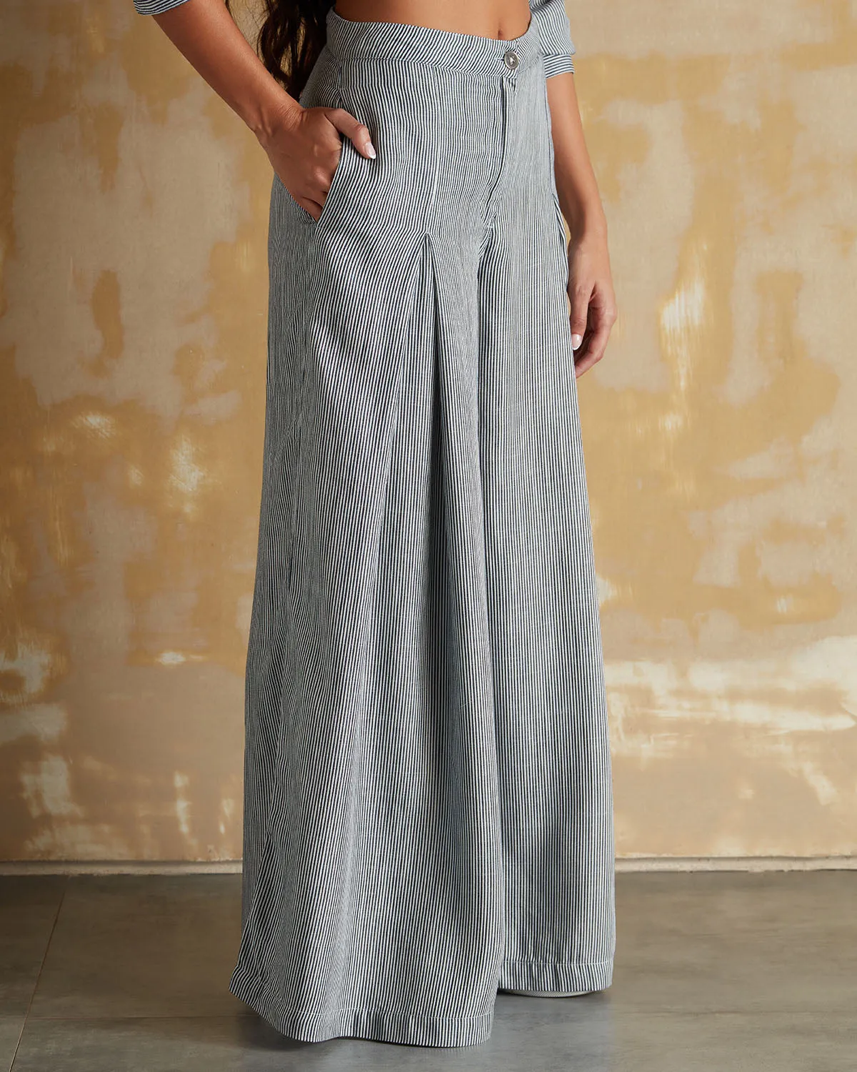 High Tide Pleated Wide-Legged Pants