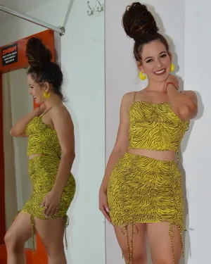 Honey I’m Lit Print Skirt Set