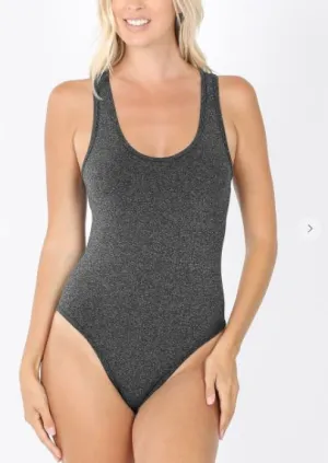 HOT SHOT SEAMLESS BODYSUIT DEEP GREY