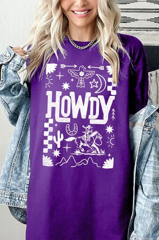 Howdy Cowboy Graphic Plus Heavy Cotton Tee