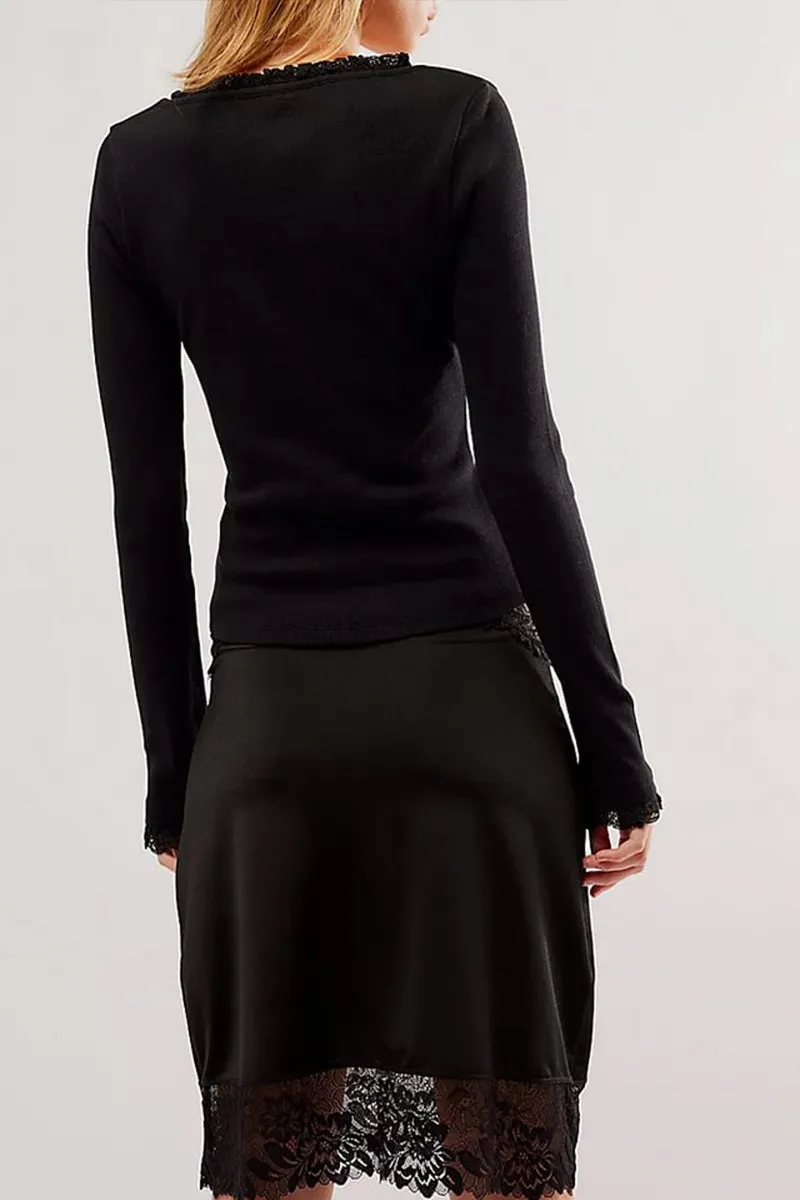 HTR1321 Sweet Elegance Knit Top