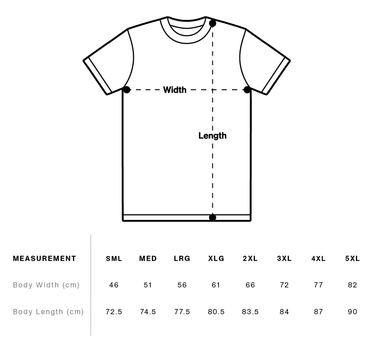Hubby Tee | White on Black
