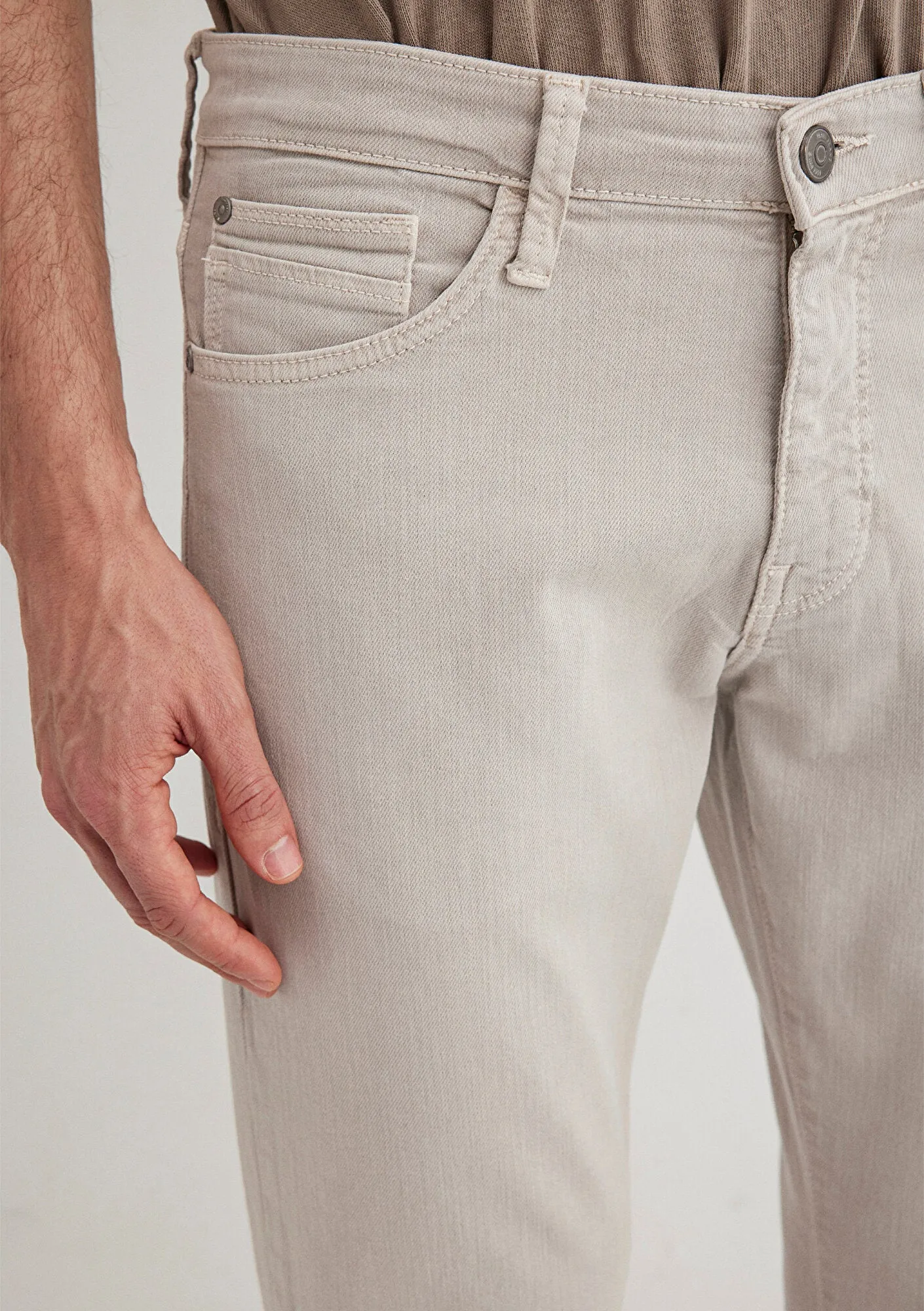 Hunter Beige Comfort Gabardine Pants