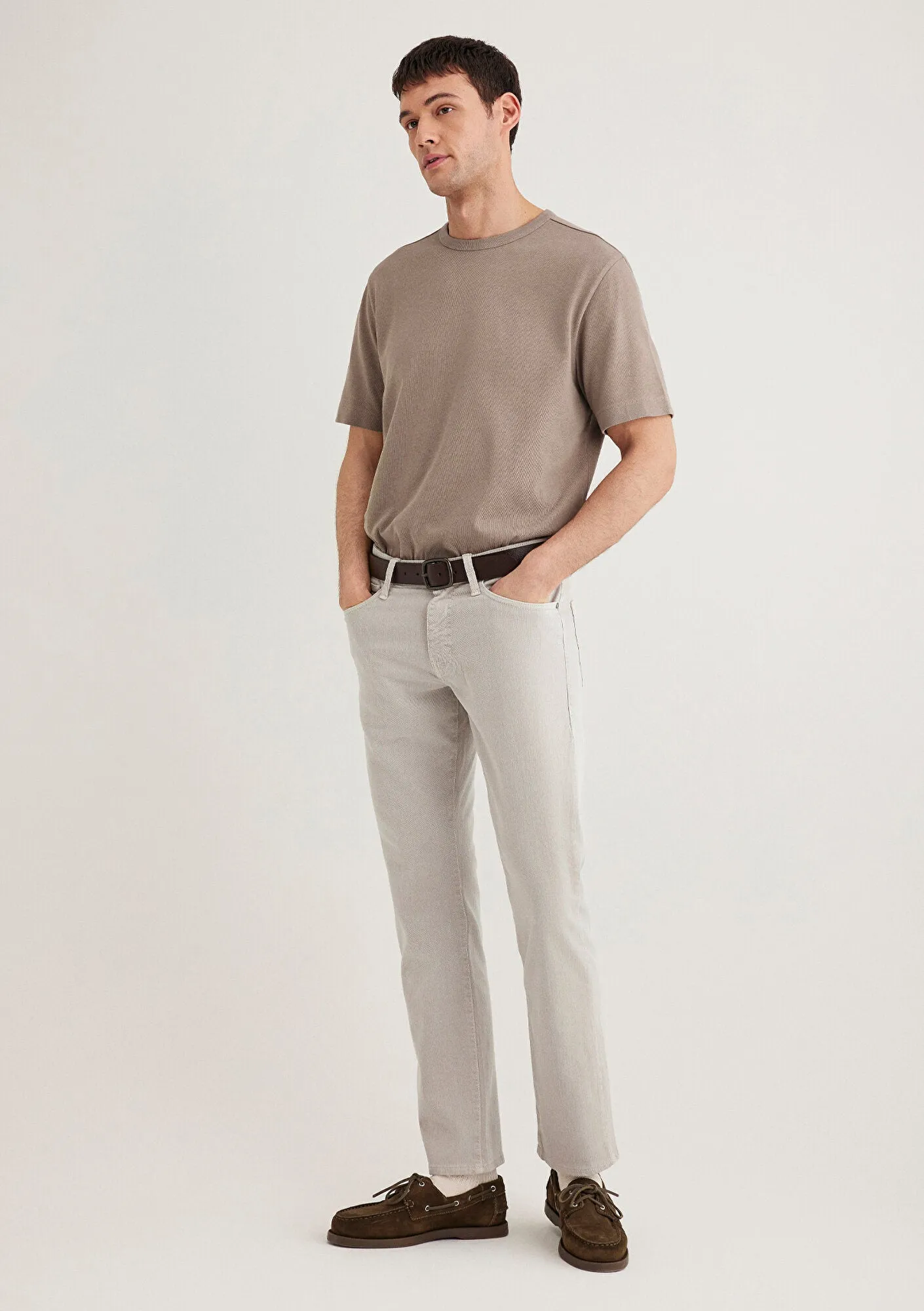 Hunter Beige Comfort Gabardine Pants