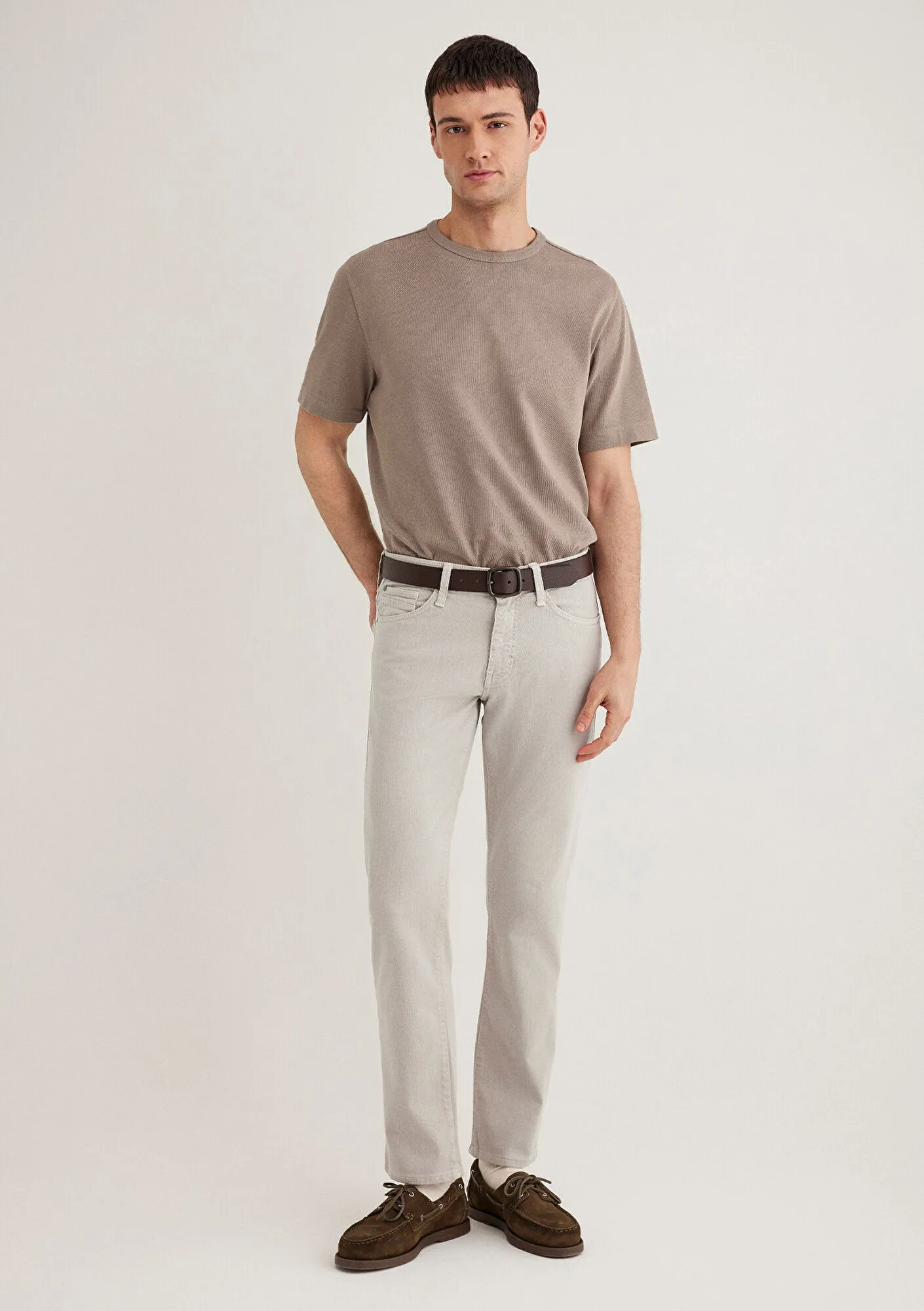 Hunter Beige Comfort Gabardine Pants