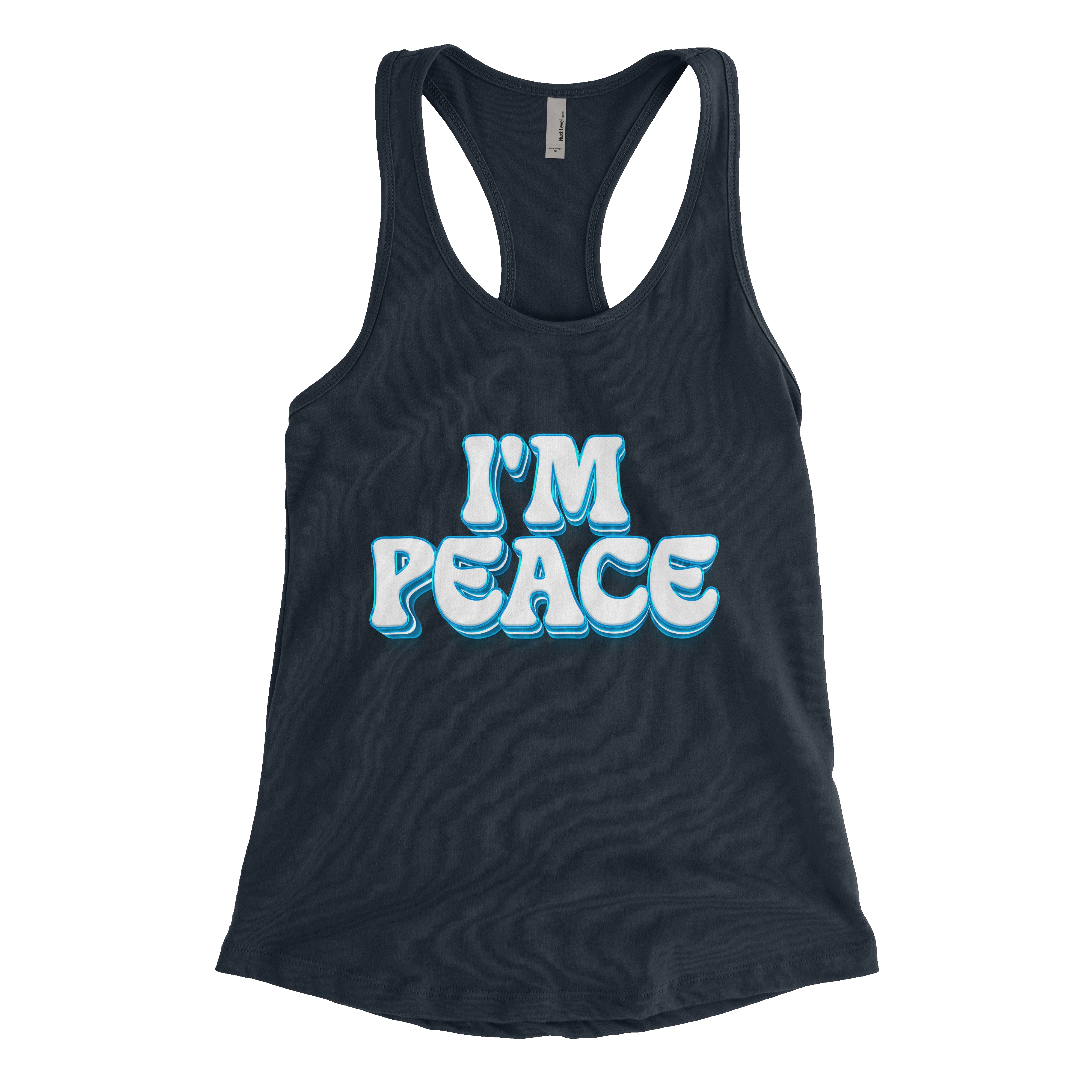 I Come In Peace & I'm Peace | Tank & Tee Bundle | Midnight Navy
