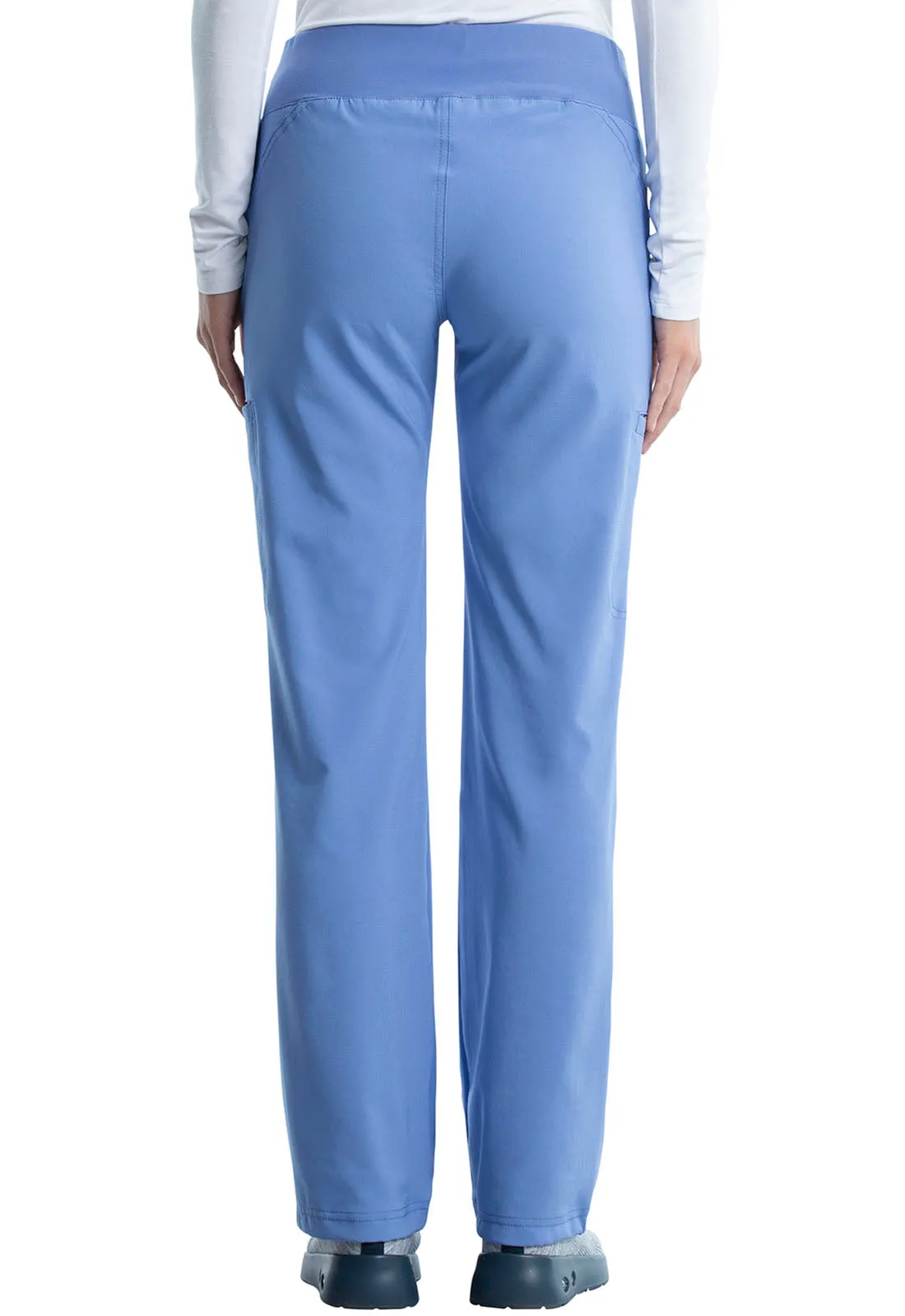 iFlex CK002 Mid Rise Straight Leg Pull-on Pants Ciel