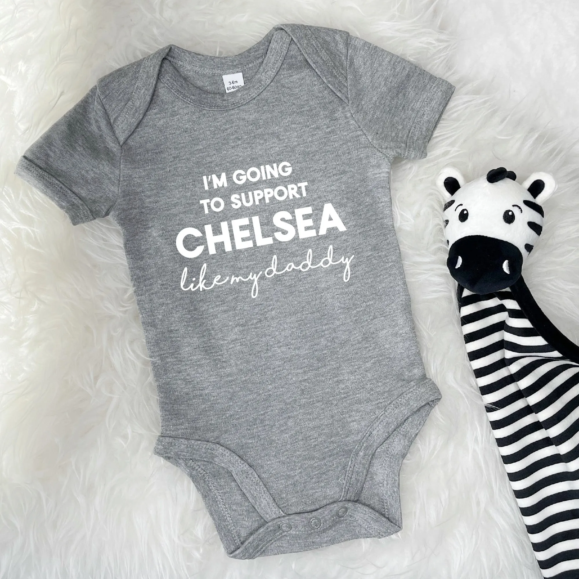 I'm Going To Support… Team Personalised Babygrow