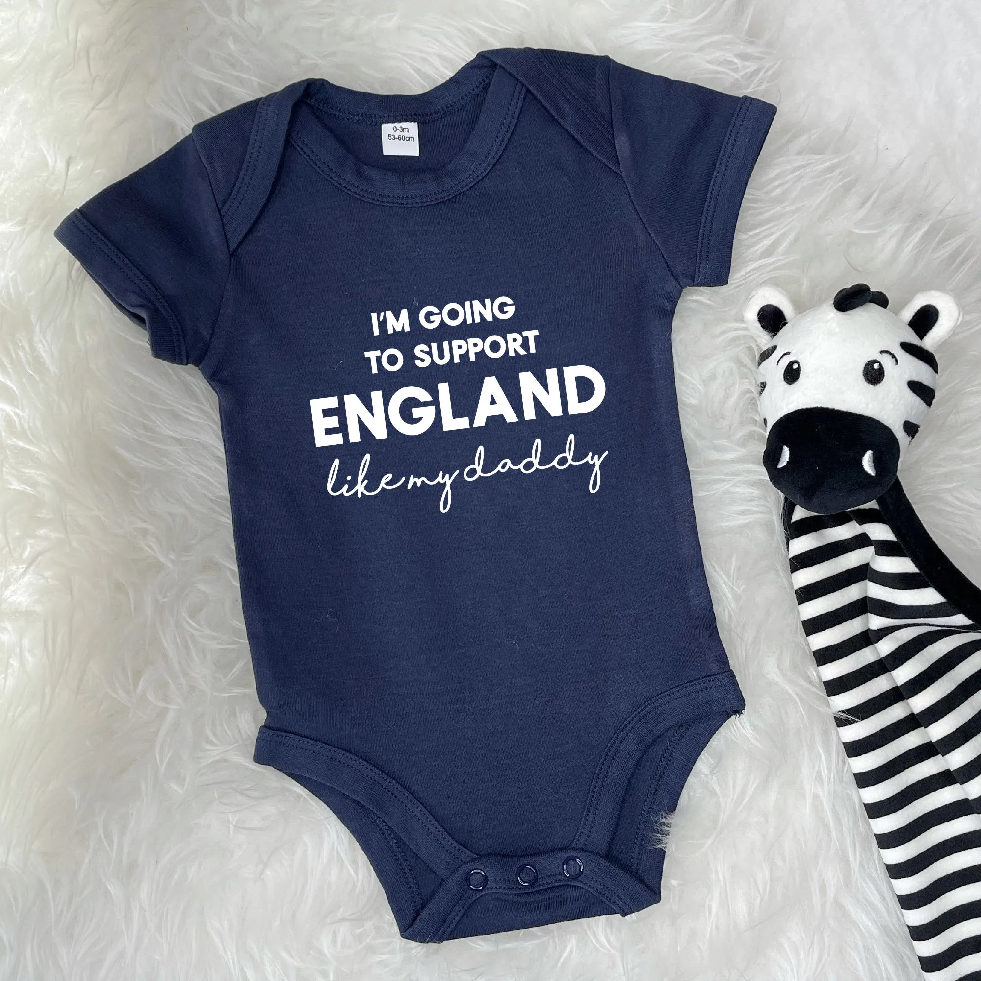 I'm Going To Support… Team Personalised Babygrow