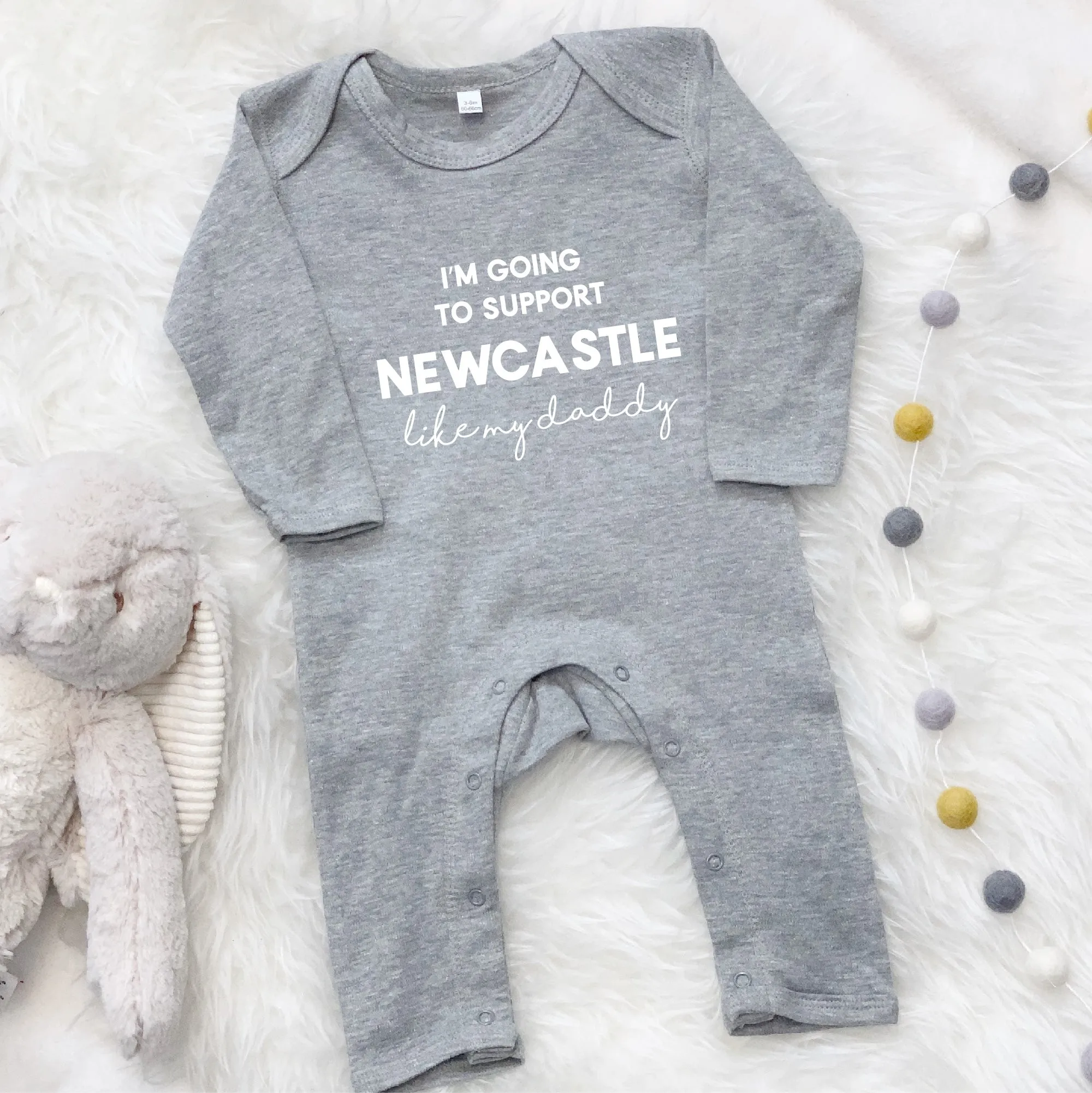 I'm Going To Support… Team Personalised Babygrow