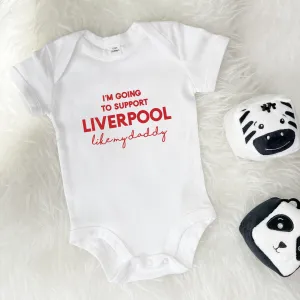 I'm Going To Support… Team Personalised Babygrow