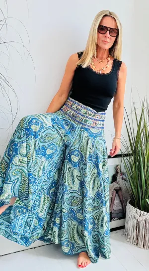 Indian palazzo pants turquoise