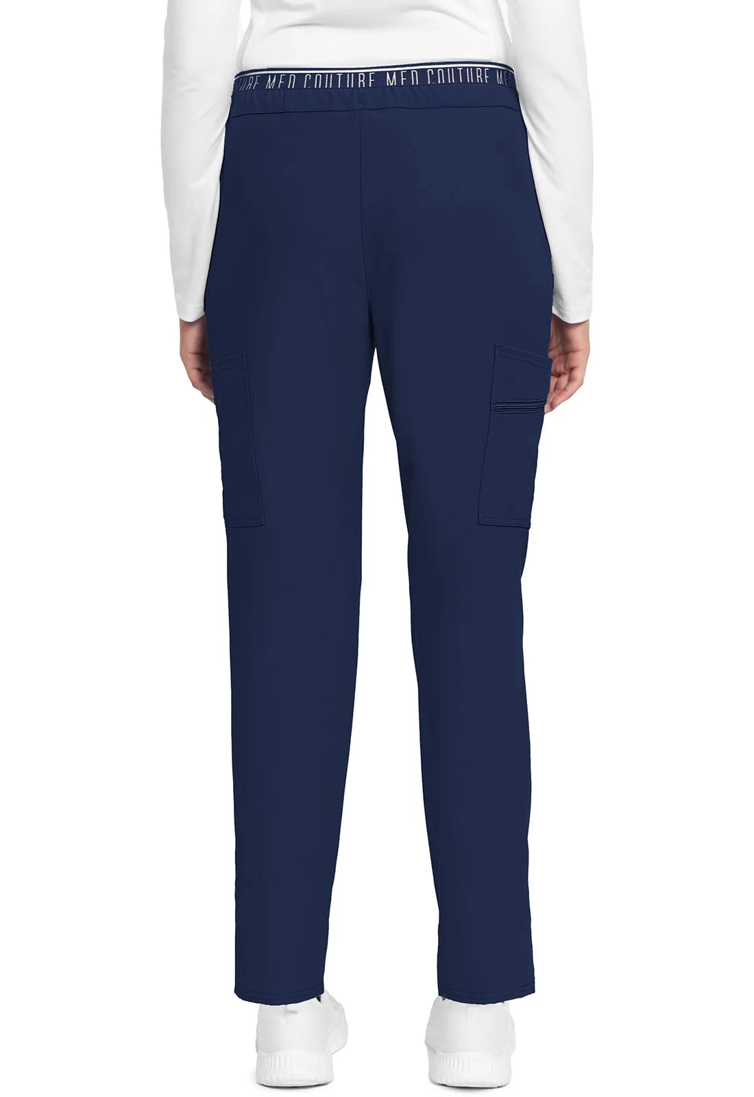 Insight MC009 Mid Rise Pull-on Tapered Leg Ankle Pants Navy