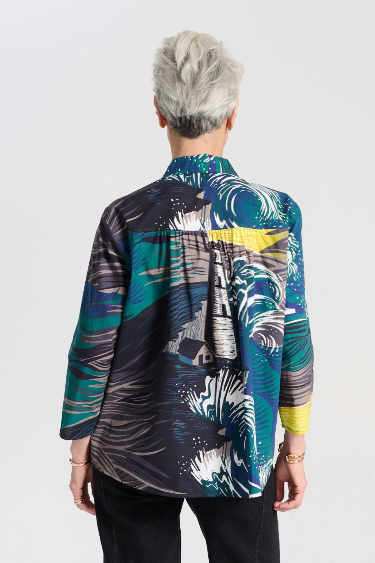 Isla Shirt Storm in Cotton