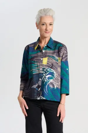 Isla Shirt Storm in Cotton