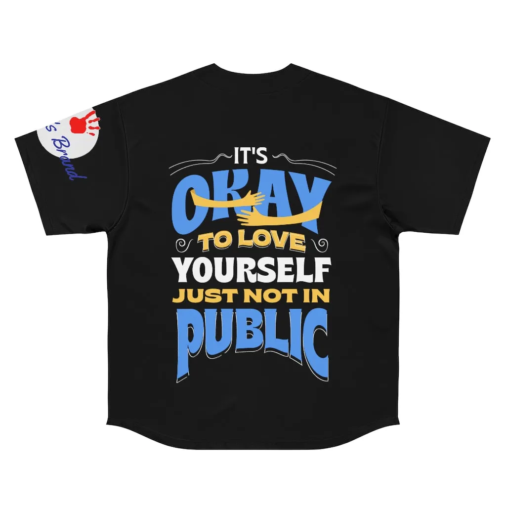 It is Ok To Love Yourself Men's Baseball Jersey