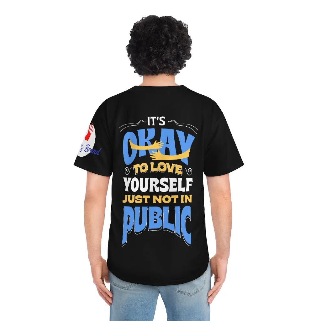 It is Ok To Love Yourself Men's Baseball Jersey