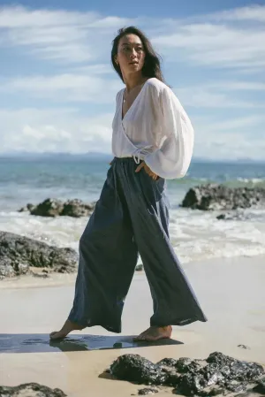 Ivy Pants Navy Pinstripe