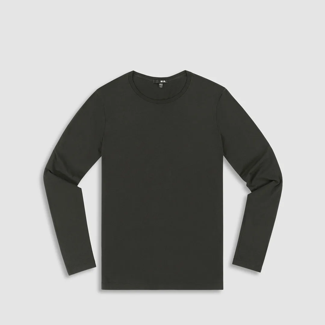 Jersey Long Sleeve Crew Neck T-Shirt Beluga Grey
