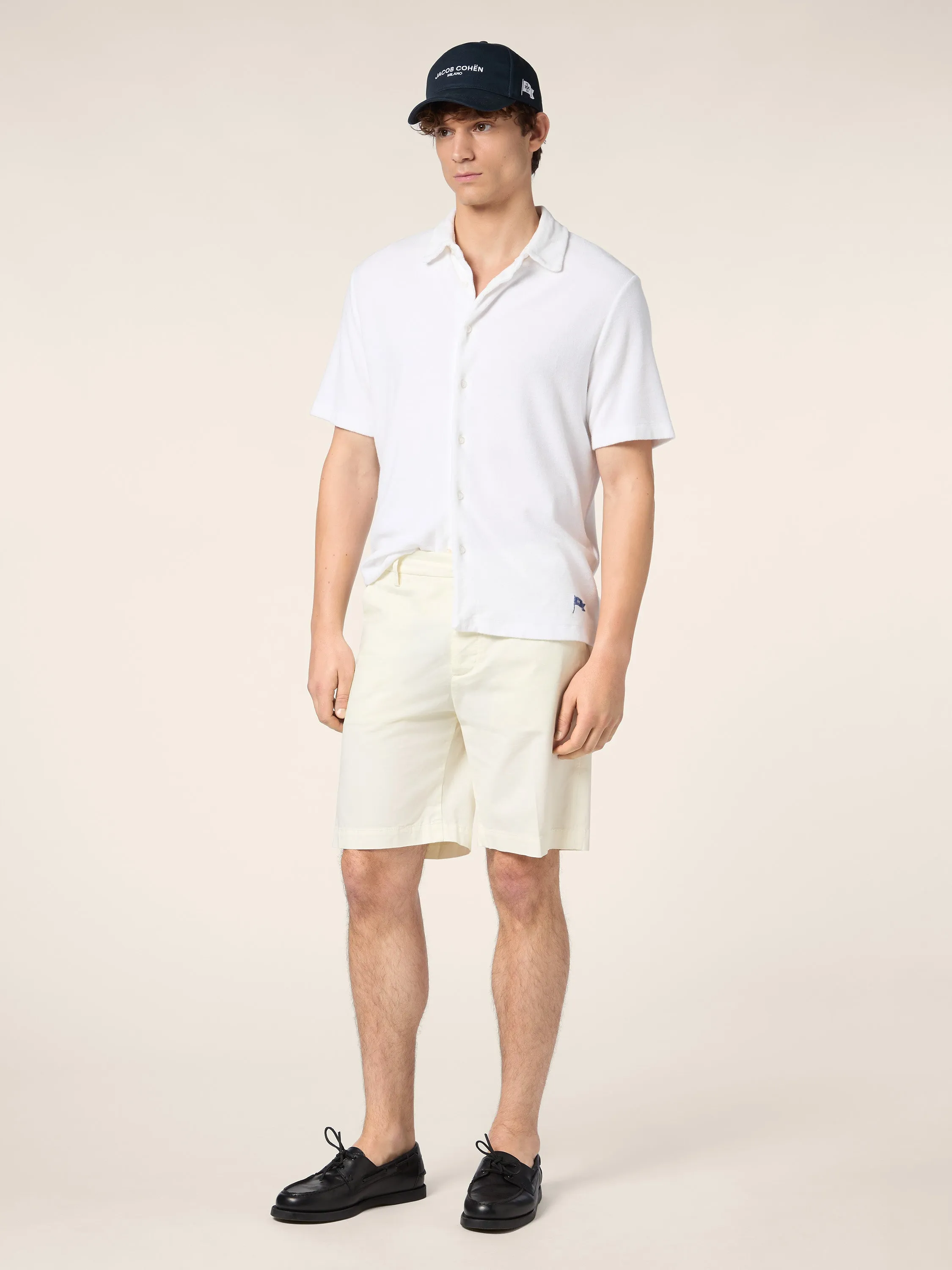 Johnny - Bermudas in Stretch Cotton Gabardine
