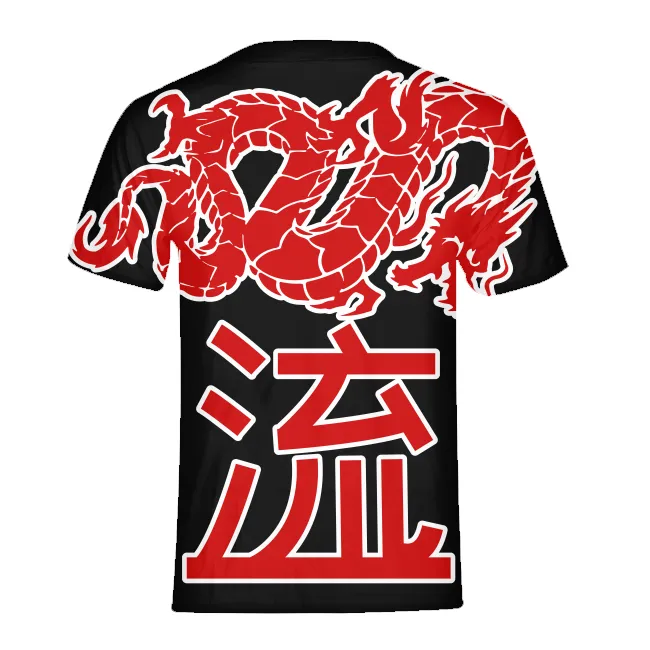 Kanji Japanese dragon Kids All-Over Print T-shirt