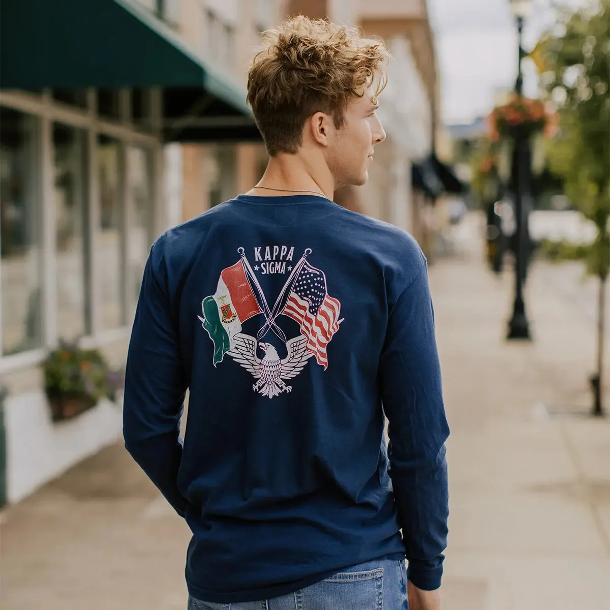 Kappa Sig Navy Patriot tee
