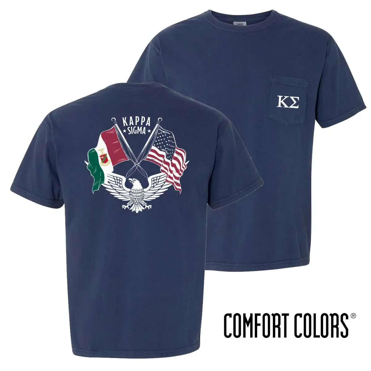 Kappa Sig Navy Patriot tee