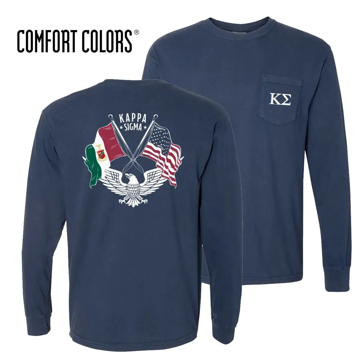 Kappa Sig Navy Patriot tee