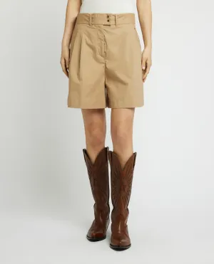 Katoenen Shorts - Lichtbruin