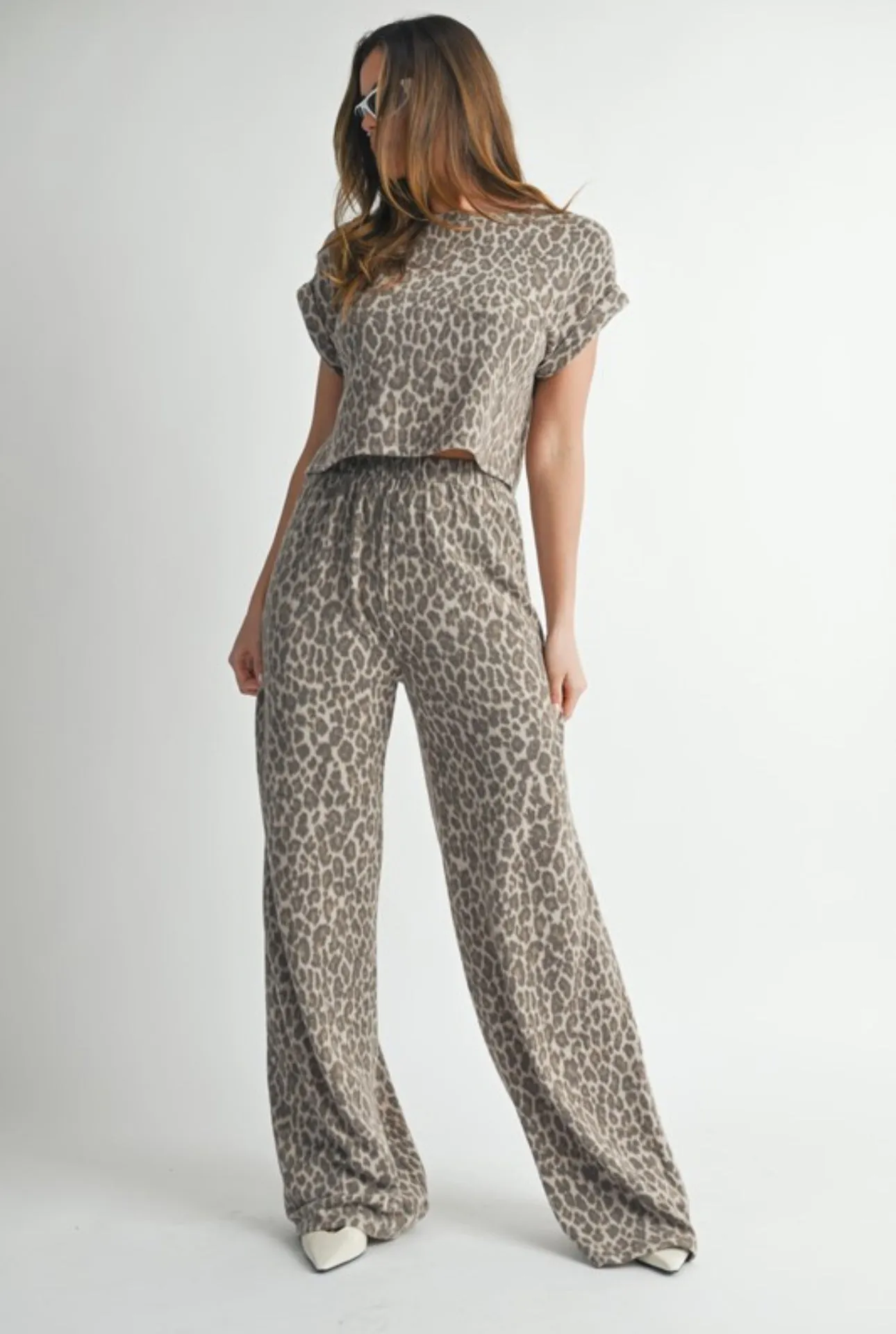 Kelsey Leopard Print Matching Set